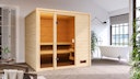 Vorschaubild Karibu Woodfeeling Sauna Jutta - 38 mm Massivholz Aktionssauna inkl. gratis Saunaofen im Wert von 599,99 €
