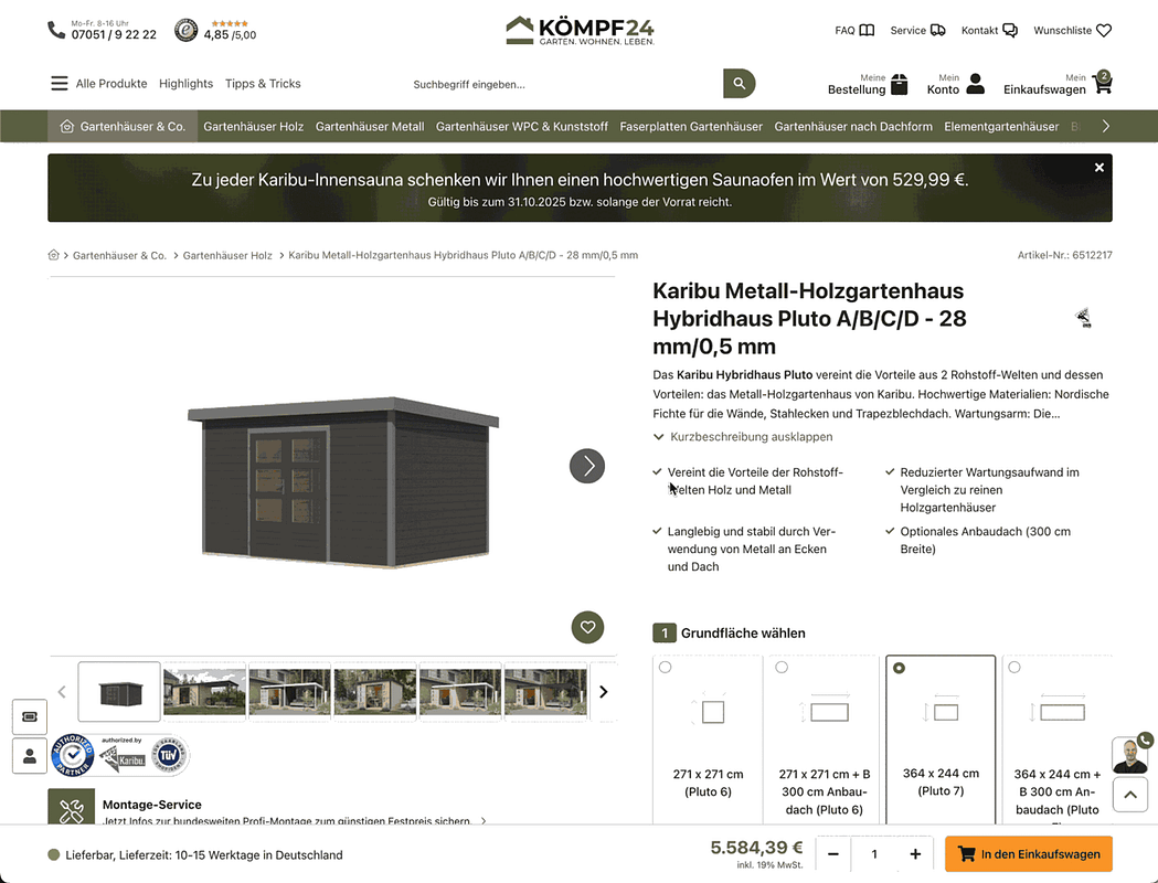 Versandkosten ins Ausland