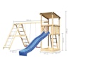 Vorschaubild Akubi Kinderspielturm Anna mit Pultdach inkl. Wellenrutsche, Doppelschaukel und Klettergerüst
