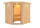 Vorschaubild Karibu Sauna Lilja - 68 mm Systemsauna - 230 Volt Plug & Play inkl. gratis Zubehörpaket im Wert von 126,96€