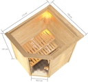 Karibu Woodfeeling Sauna Antonia - 38 mm Massivholz Aktionssauna