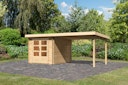 Vorschaubild Karibu Woodfeeling Gartenhaus Bastrup 4 naturbelassen - 28 mm