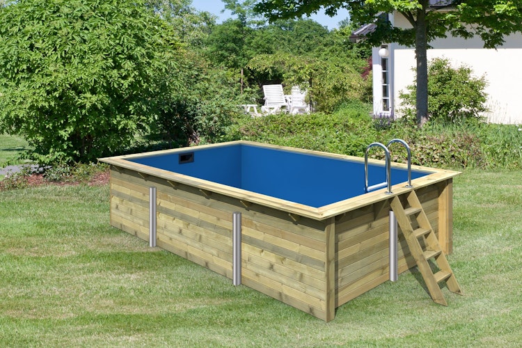 Karibu Rechteck Pool Gr. 3 - 350 x 530 cm - kesseldruckimprägniert