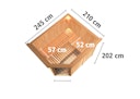 Vorschaubild Karibu Sauna Malin mit Eckeinstieg 68 mm inkl. gratis Saunaofen im Wert von 599,99 €