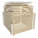 Vorschaubild Karibu Design Gartenhaus Dice 3 mit 2 Aluminium Schiebetüren - 38 mm (Homeoffice-Gartenhaus)