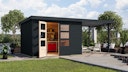 Karibu Metall-Holzgartenhaus Hybridhaus Jupiter A/B/C/D - 19 mm/0,5 mm