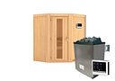 Vorschaubild Karibu Sauna Taurin mit Eckeinstieg 68 mm