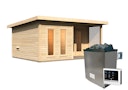 Vorschaubild Karibu Saunahaus Mainburg 5 mit Vorraum - 38 mm inkl. gratis Sauna-Zubehörset im Wert von 234,94 €