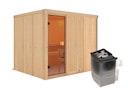 Vorschaubild Karibu Woodfeeling Sauna Nybro - 68 mm Aktionssauna inkl. gratis Saunaofen im Wert von 599,99 €