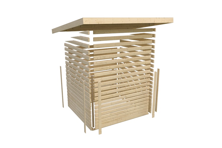 Karibu Mittelwand-Gartenhaus Schönbuch 1 - 38 mm