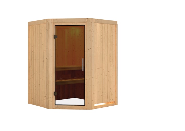 Karibu Sauna Nanja - 68 mm Systemsauna - 230 Volt Plug & Play