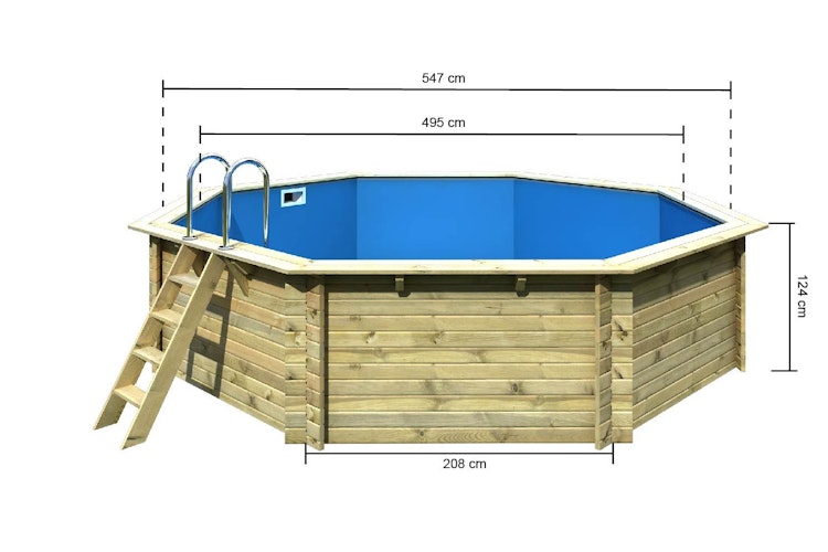 Karibu Pool Modell 3 A - kesseldruckimprägniert