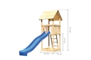 Vorschaubild Akubi Kinderspielturm Lotti mit Satteldach inkl. Wellenrutsche (Set A)