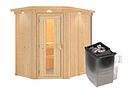 Vorschaubild Karibu Sauna Carin mit Eckeinstieg 68 mm