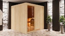 Vorschaubild Karibu Woodfeeling Sauna Oulu - 68 mm Aktionssauna inkl. gratis Saunaofen im Wert von 599,99 €