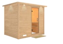 Vorschaubild Karibu Sauna Sonara - Massivholzsauna mit Fronteinstieg 38 mm inkl. gratis Sauna-Zubehörset im Wert von 234,94 €