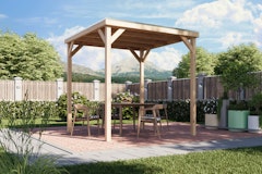 Karibu Pavillon Cubeco mit FlachdachZubehörbild