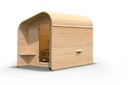 Vorschaubild Karibu Gartensauna/Saunafass Fasshaus 2 asymmetrisch inkl. gratis Saunaofen im Wert von 599,99 €