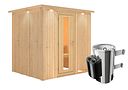 Vorschaubild Karibu Sauna Daria - 68 mm Systemsauna - 230 Volt Plug & Play inkl. gratis Zubehörpaket im Wert von 126,96€