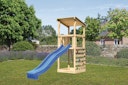 Vorschaubild Akubi Kinderspielturm Anna mit Pultdach inkl. Wellenrutsche und Kletterwand