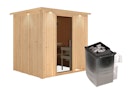 Vorschaubild Karibu Sauna Sodin mit Fronteinstieg 68 mm inkl. gratis Saunaofen im Wert von 599,99 €