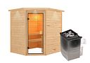 Vorschaubild Karibu Woodfeeling Sauna Elea - 38 mm Massivholz Aktionssauna