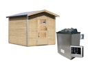 Vorschaubild Karibu Bosse 1 - 38 mm Gartensauna mit Vorraum und Satteldach inkl. gratis Sauna-Zubehörset im Wert von 234,94 €