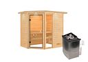 Vorschaubild Karibu Woodfeeling Sauna Jada - 38 mm Massivholz Aktionssauna