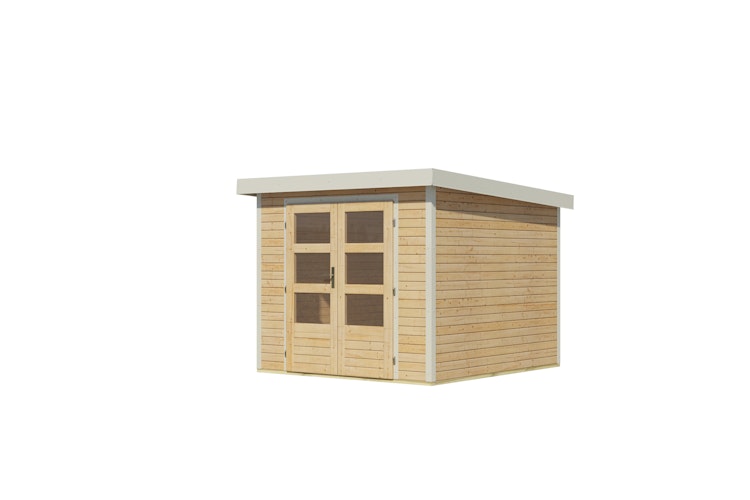 Karibu Metall-Holzgartenhaus Hybridhaus Jupiter A/B/C/D - 19 mm/0,5 mm