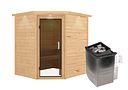 Vorschaubild Karibu Woodfeeling Sauna Mia - 38 mm Massivholz Aktionssauna