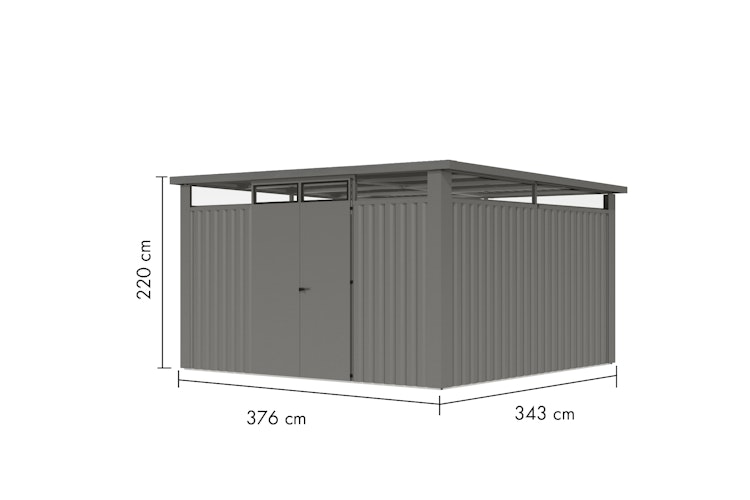 Karibu Metall Gartenhaus Osten (Østen) inkl. gratis Metallbox im Wert von 349,99 €