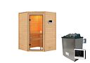 Vorschaubild Karibu Woodfeeling Sauna Antonia - 38 mm Massivholz Aktionssauna