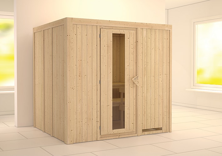 Karibu Sauna Sodin mit Fronteinstieg 68 mm