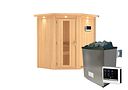 Vorschaubild Karibu Sauna Taurin mit Eckeinstieg 68 mm