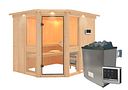 Vorschaubild Karibu Amelia 3 - Sauna mit Eckeinstieg 68 mm
