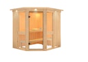 Vorschaubild Karibu Amelia 1 - Sauna mit Eckeinstieg 68 mm inkl. gratis Saunaofen im Wert von 599,99 €