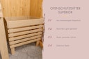 Vorschaubild Karibu Sauna Yuma - Massivholzsauna mit Eckeinstieg 38 mm inkl. gratis Saunaofen im Wert von 599,99 €