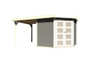 Vorschaubild Karibu Gartenhaus Gerätehaus Goldendorf 3/5 mit 240 cm Schleppdach - 19 mm