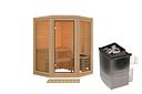 Vorschaubild Karibu Sauna Yuma - Massivholzsauna mit Eckeinstieg 38 mm