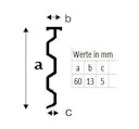Vorschaubild Aluminium Wandanschlussprofil