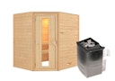 Vorschaubild Karibu Woodfeeling Sauna Mia - 38 mm Massivholz Aktionssauna inkl. gratis Sauna-Zubehörset im Wert von 234,94 €