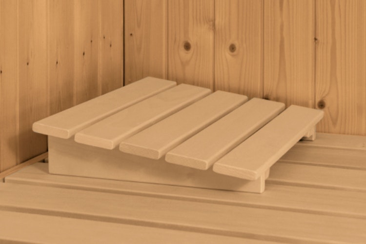 Karibu Sauna Yuma - Massivholzsauna mit Eckeinstieg 38 mm inkl. gratis Saunaofen im Wert von 599,99 €