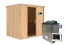 Vorschaubild Karibu Sauna Bodin mit Fronteinstieg 68 mm inkl. gratis Saunaofen im Wert von 599,99 €