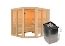 Vorschaubild Karibu Sauna Ainur 3 Superior mit Eckeinstieg 68 mm inkl. gratis Saunaofen im Wert von 599,99 €