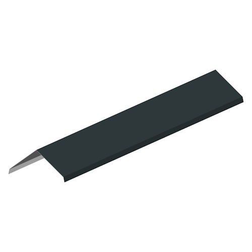 Aluminium Firstabdeckung für Satteldächer anthrazit (1 Stück á 2 m)
