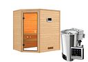 Vorschaubild Karibu Woodfeeling Sauna Jella - 38 mm Massivholz Aktionssauna inkl. gratis Saunaofen im Wert von 899,99€