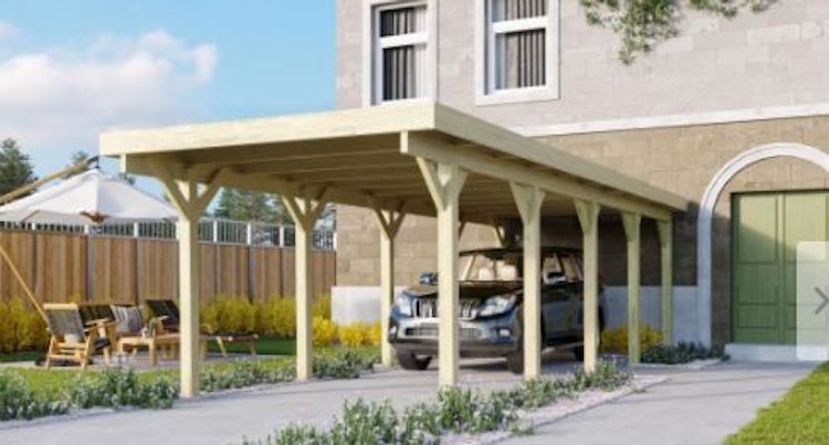 Karibu Carport Einzelcarport Classic Einzel 3 - kesseldruckimprägniert
