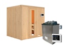 Vorschaubild Karibu Sauna Sodin mit Fronteinstieg 68 mm inkl. gratis Saunaofen im Wert von 599,99 €