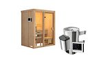 Vorschaubild Karibu Sauna Avari 1 Superior mit Fronteinstieg 68 mm - 230 Volt Plug & Play