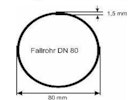 Vorschaubild Rohrverbinder DN 80/80 zum Kleben dunkelgrau